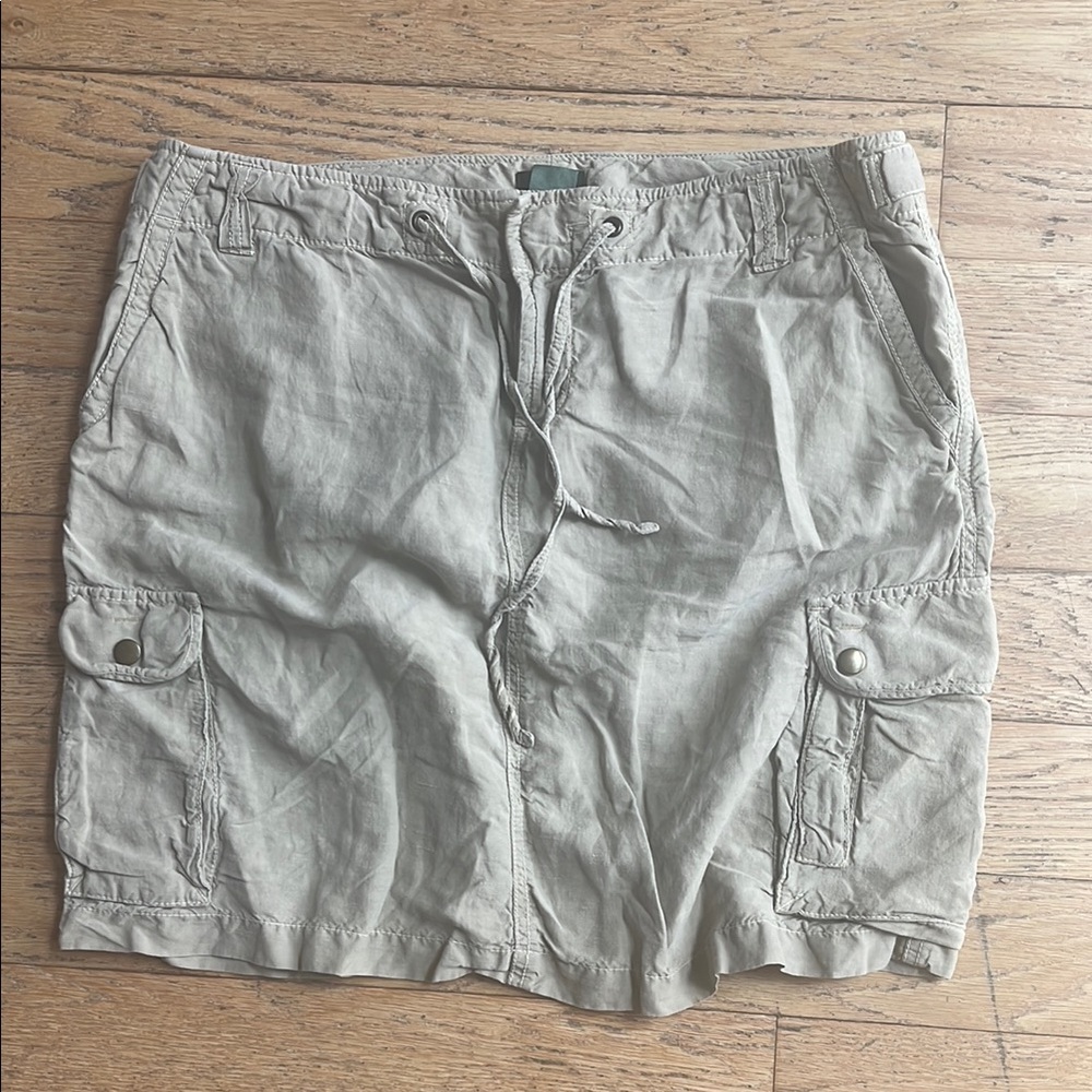 Women’s linen silk blend JCrew Cargo Skirt 10
